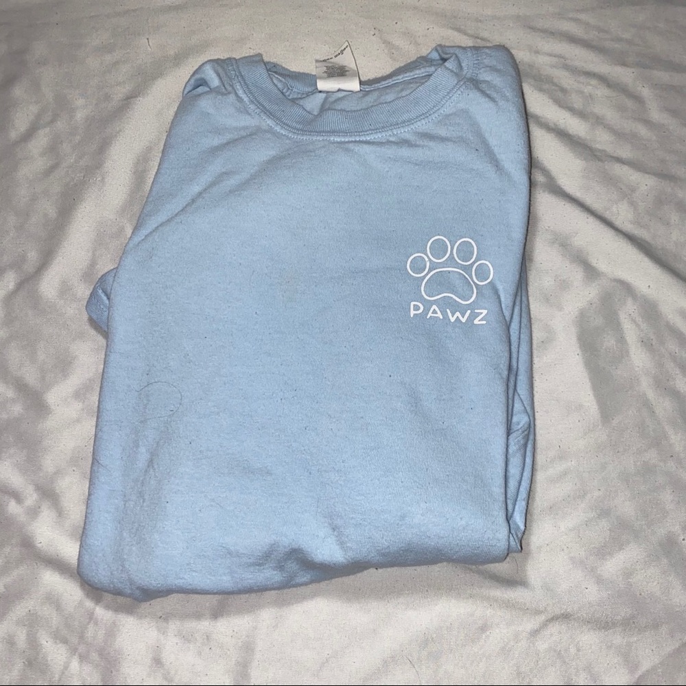 Light blue PAWZ long sleeve